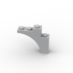 兼容80543 国产科技教育积木零件 1x4x3弧形砖moc小颗粒配件