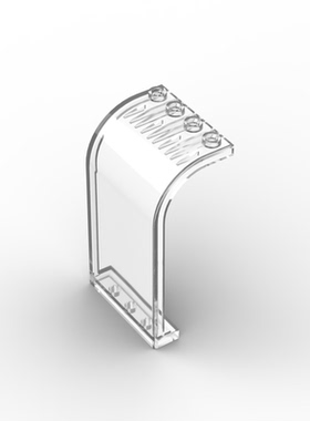 兼容乐高 2571 35251 国产科技教育积木零件 3x4x6弧顶墙板
