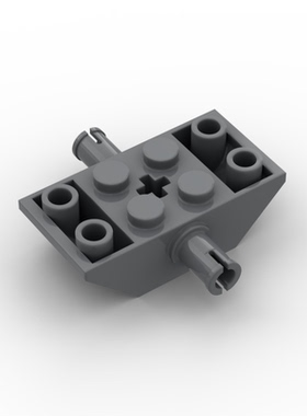 兼容乐高 30390 15647 国产科技教育积木零件4x2带栓反向斜坡 moc