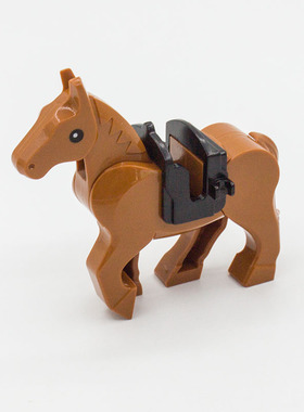 兼容乐高 10509 国产科技教育积木零件 马 后腿可动 动物 马匹