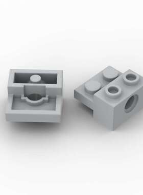 兼容乐高73109 国产科技教育积木零件 1x2 带孔砖基础板moc小颗粒