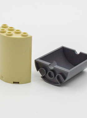 兼容乐高20430国产科技教育积木零件6106025 6259 2x4x4弧形墙壁