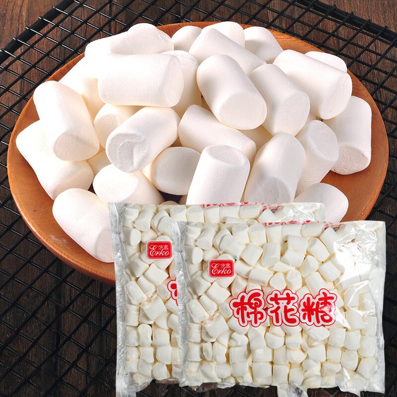 伊高棉花糖零食小吃原味手工烘焙自制奶枣牛轧糖雪花酥烘焙原材料