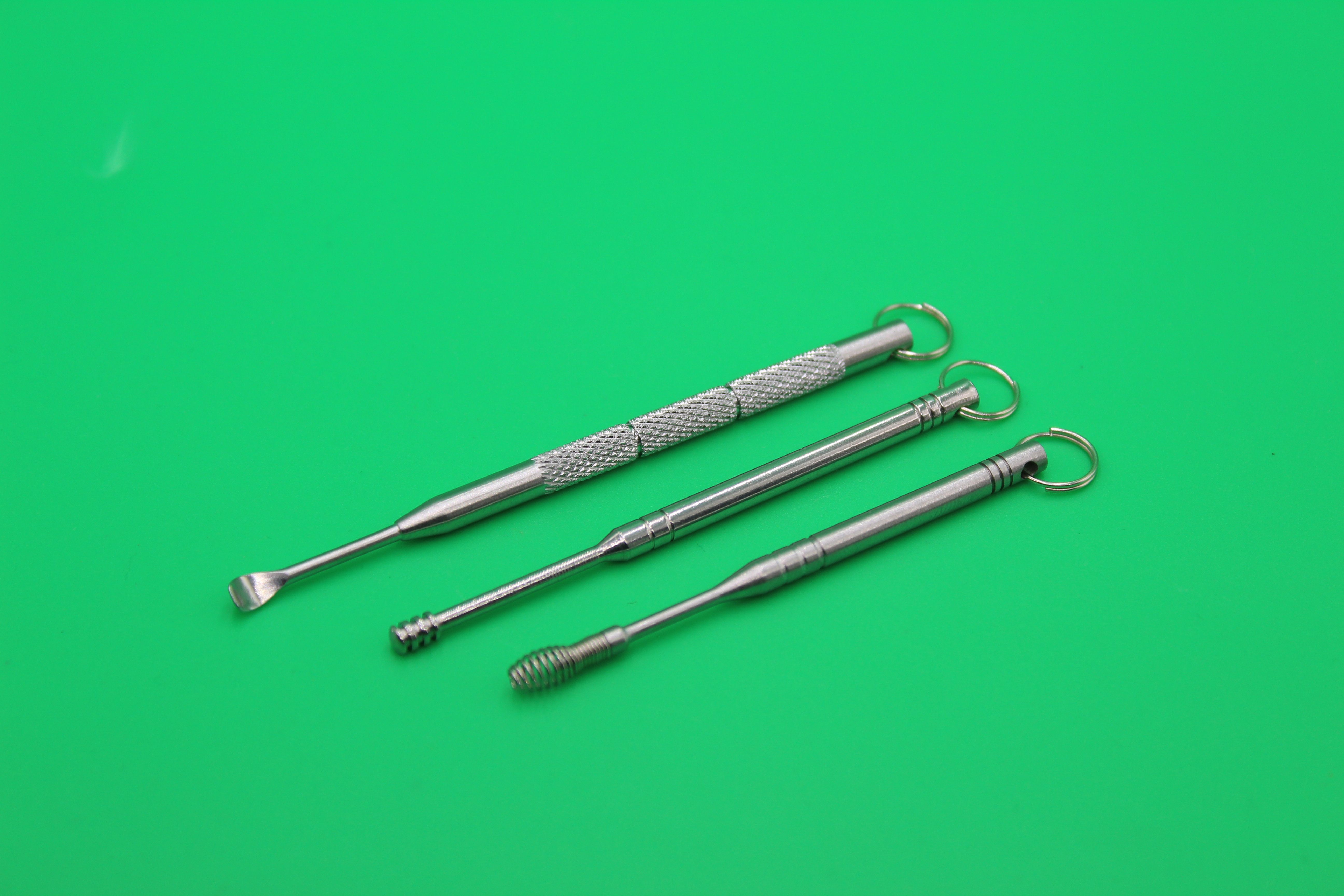 便携不锈钢螺旋耳勺弹簧按摩耳勺挖耳勺采耳掏耳工具成人洁耳套装