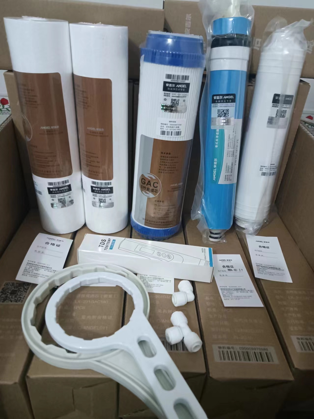 安吉尔净水器滤芯J2477－ROB8a原厂正品前置厨下五级反渗透纯水机