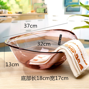 透明韩式脸盆 塑料小盆洗菜盆水果盆 学生儿童小脸盆美容院洗脸盆