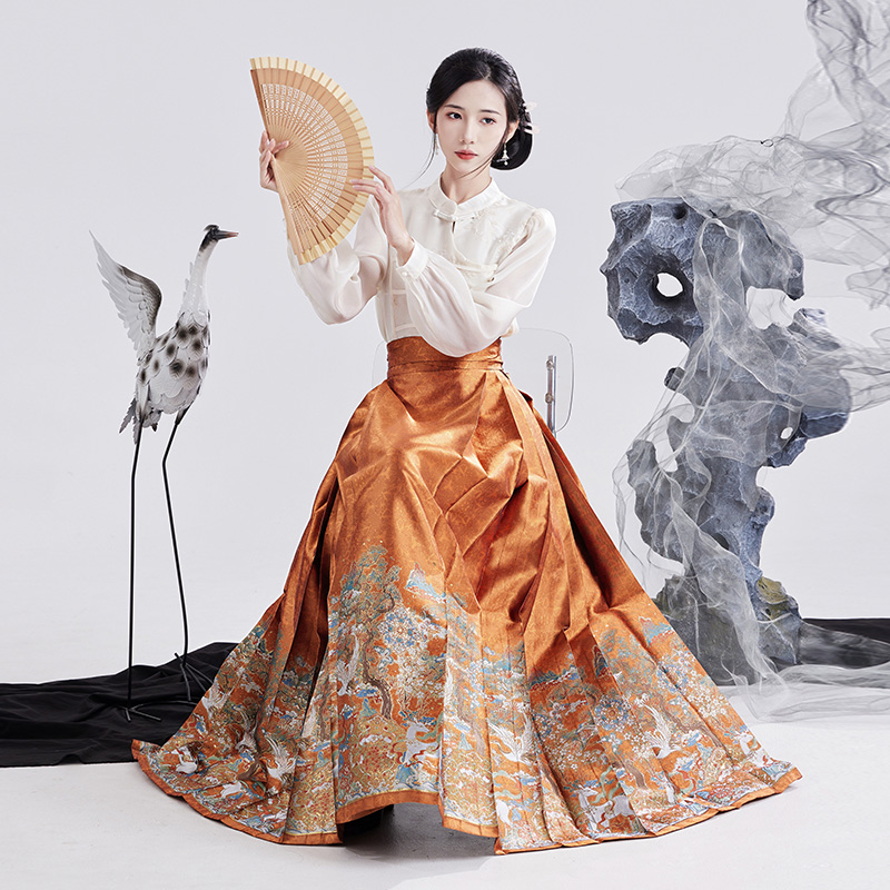 明制马面裙汉服2024新款套装女