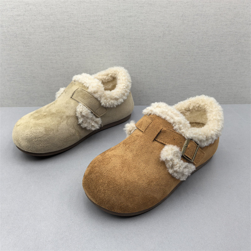 2025新款加绒雪地靴女冬季保暖短筒圆头套脚毛毛棉鞋平底鞋女鞋,女鞋,时尚雪地靴,淘宝优惠券,粉丝福利购,淘宝优惠卷