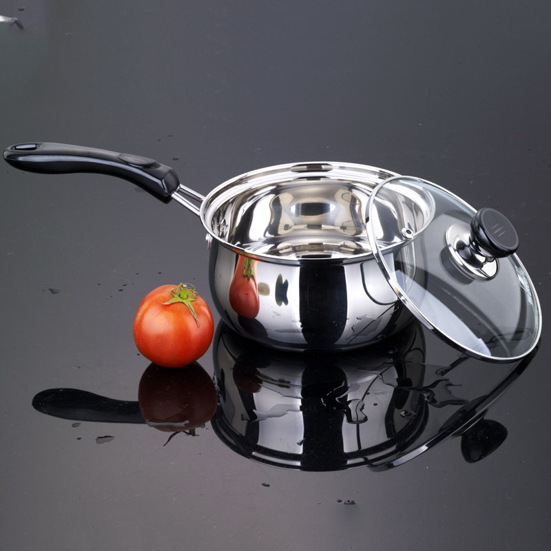 振能不锈钢奶锅不粘锅 婴儿奶锅辅食锅小汤锅电磁炉通用14-16cm