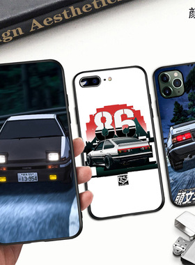 AE86头文字D手机壳适用XS MAX苹果11防摔iphone6s软7/8plus防摔XR