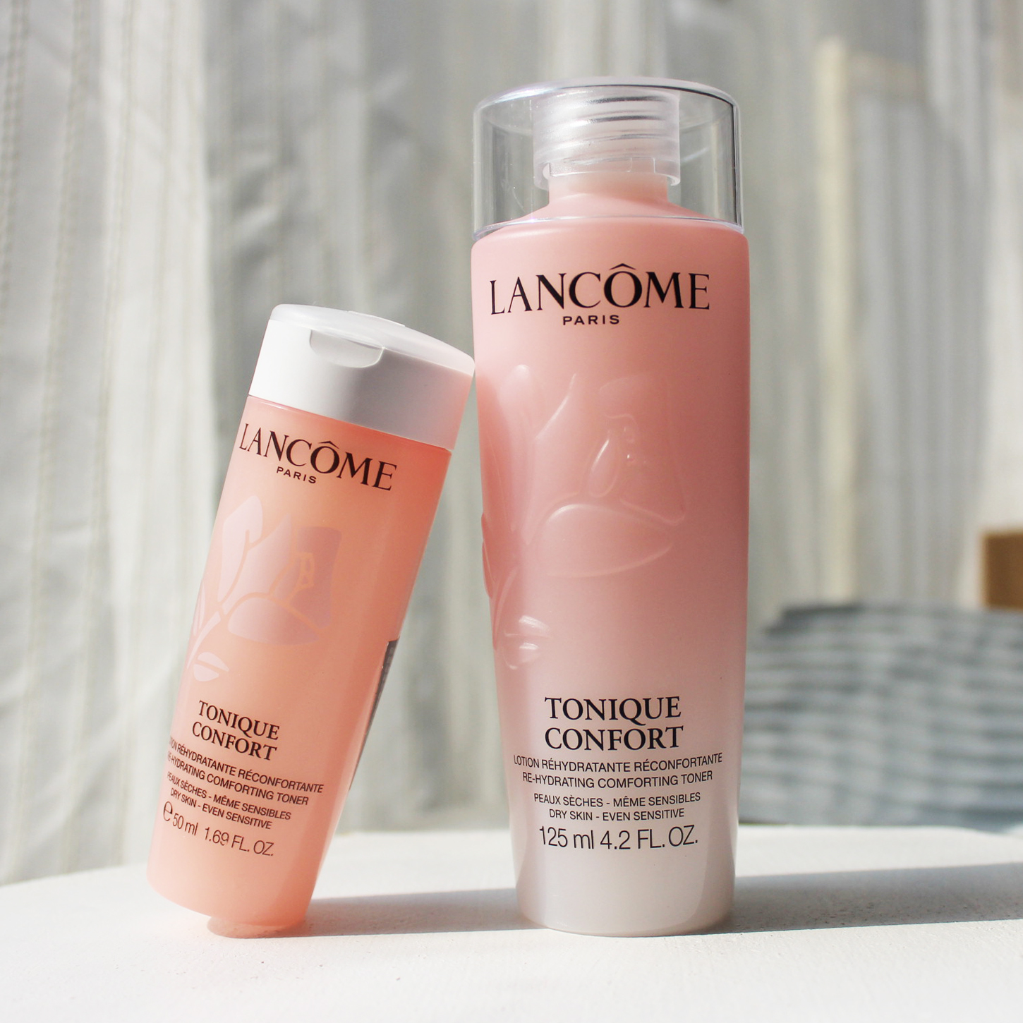 全新二代兰蔻大粉水125ml柔肤水玫瑰精华爽肤水 女补水保湿中小样