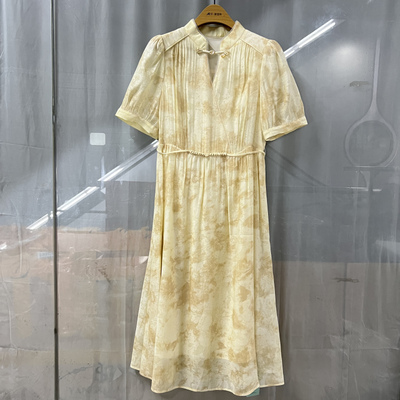 艾AN52-L020印花国风连衣裙子