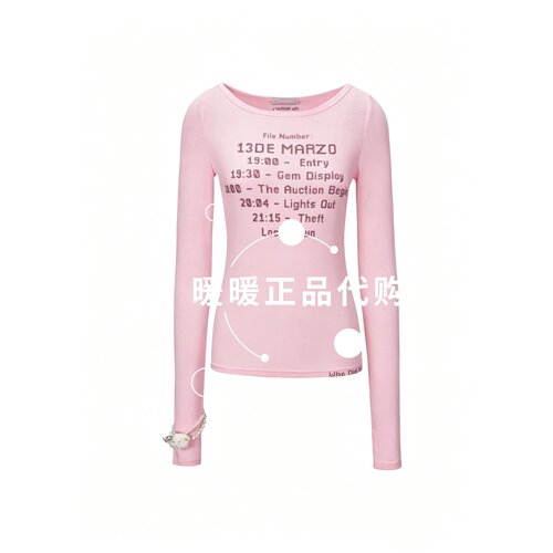 13DE 2026春夏新款时间线打底衫低圆领修身套头长袖上衣1480