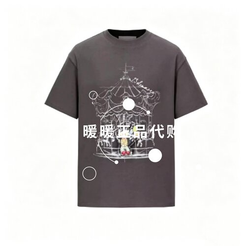 13DE 2026春夏新款油彩小丑印象圆领短袖上衣1680