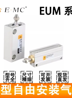 亿太诺气缸EUM系列小型自由安装气缸EUM 6 8 10 12 16 20*15*25-S