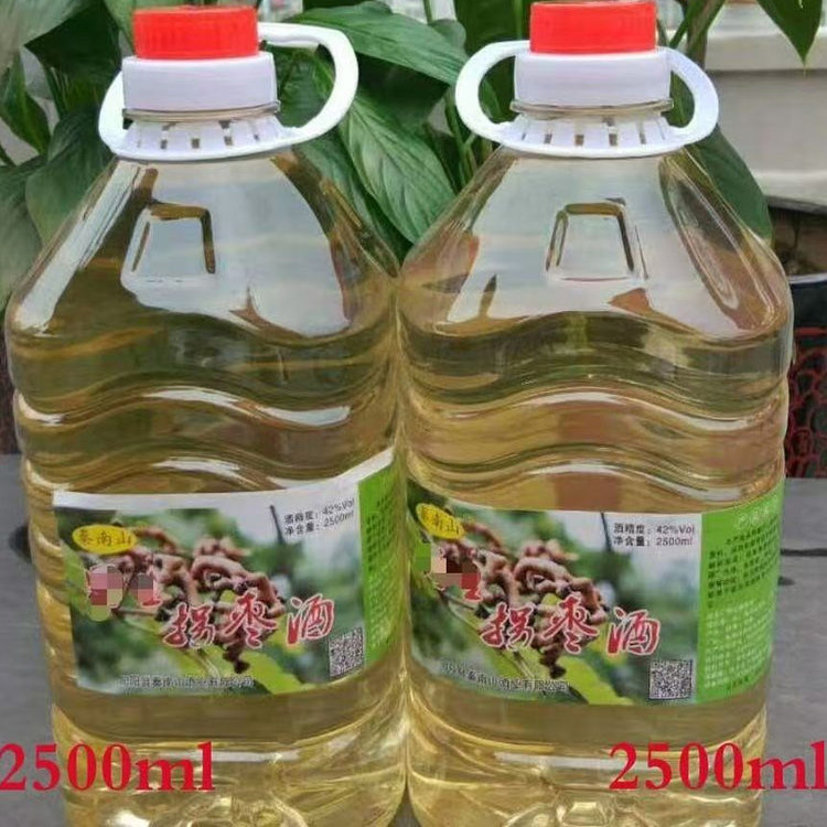 陕西安康特产大曲酿制旬阳秦南山拐枣酒2500ml/桶蒸馏酒 烧酒散酒