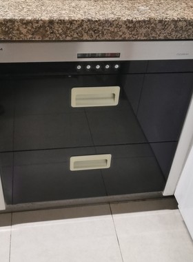 适合老板801名气501/502消毒柜配件黑色钢化玻璃塑料拉手破损破碎