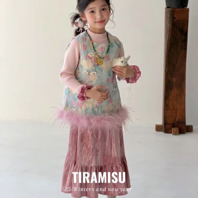缇纳米苏25女童国风旗袍套装