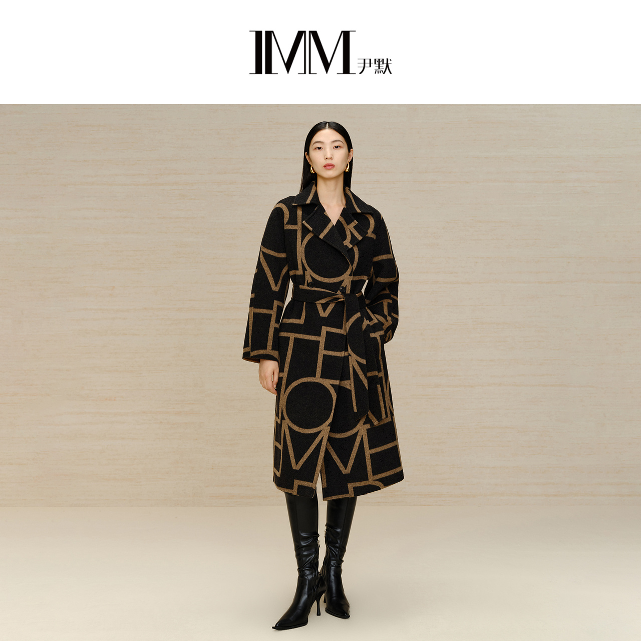 imm尹默双面呢羊毛大衣