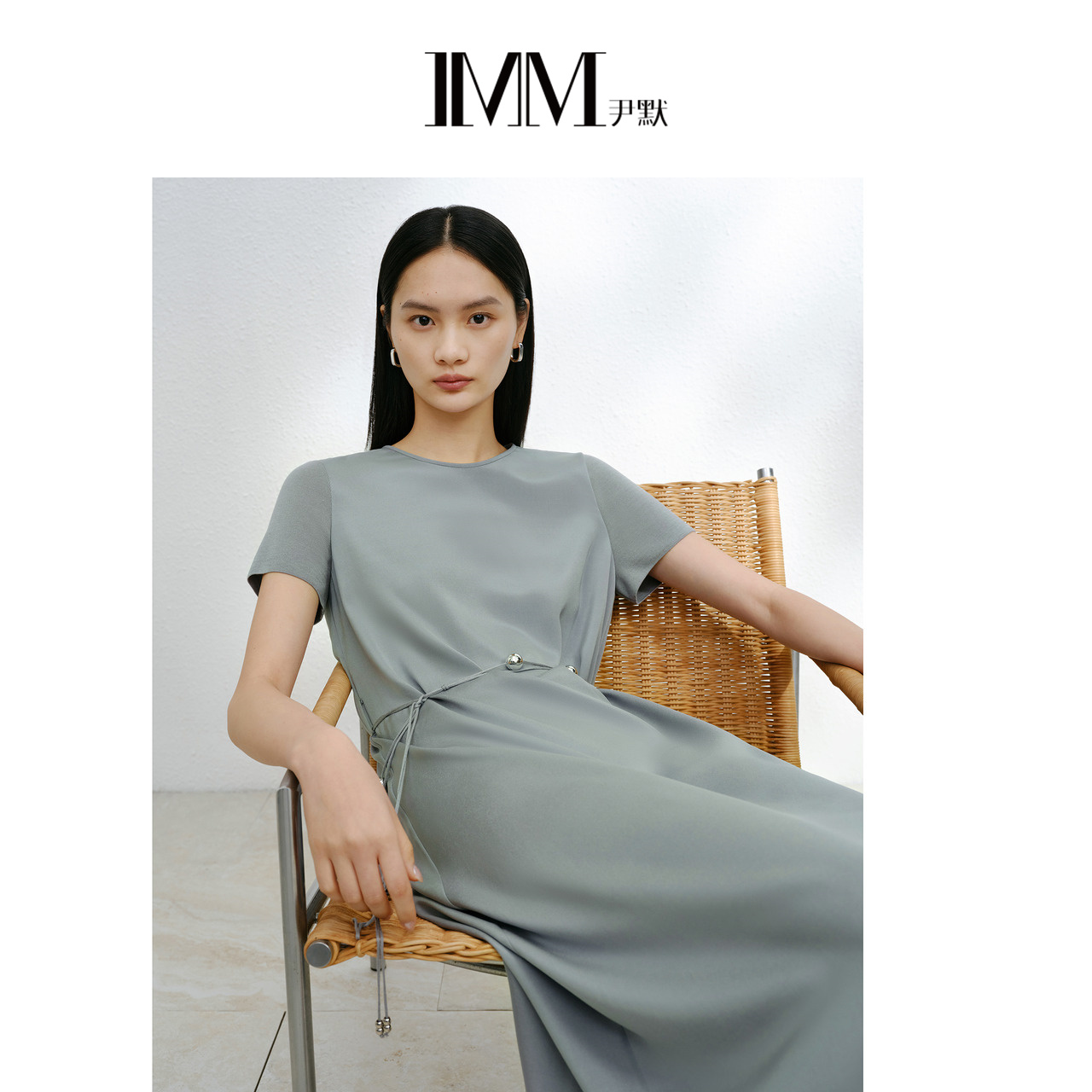 【真丝系列】商场同款IMM尹默女装桑蚕丝气质连衣裙夏