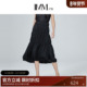 高腰蛋糕裙半身裙夏 小众设计师款 醋酸系列 IMM尹默女装