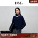 IMM尹默2025年冬绒面蓬松肌理感气质蝙蝠袖 毛针织衫 上衣女