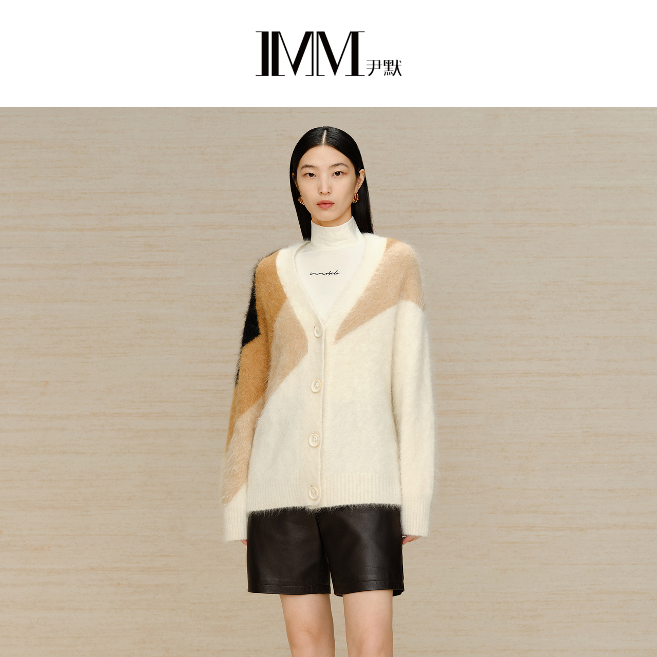 imm尹默柔软蓬松针织衫