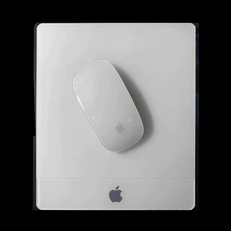 适用苹果MAC电脑有机玻璃鼠标垫磨砂亚克力apple妙控mousepad游戏