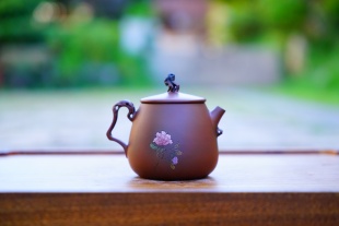 建水紫陶茶壶普璞老师太湖石素雅新中式送礼手工制作高档小众礼品
