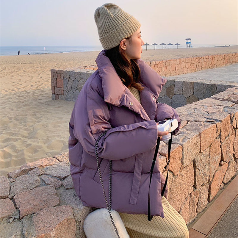 冬季时尚女短款韩版羽绒棉服棉袄面包服外套