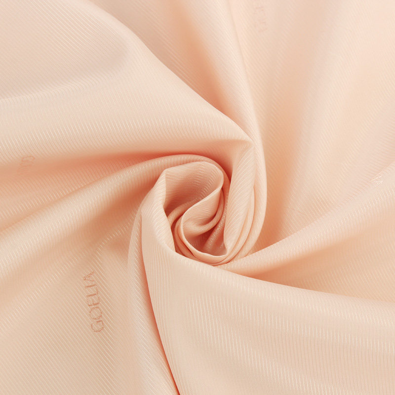 淡橘粉色防静电里衬 大衣外套布料衬里 春秋冬衬 进口高质环保衬