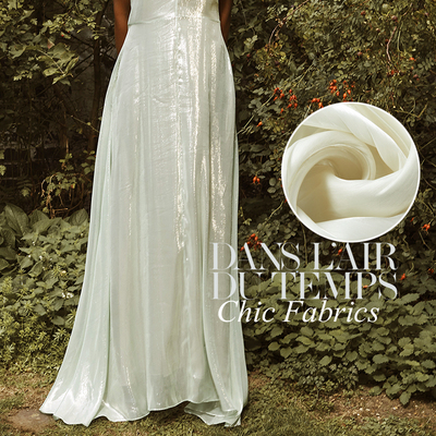 鹅黄色设计师光泽布料