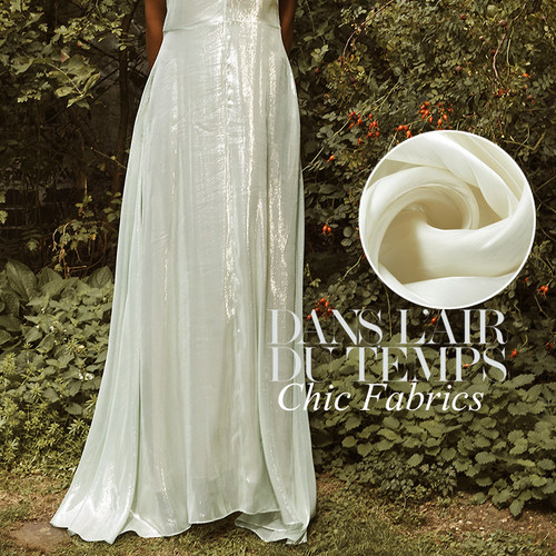 鹅黄色设计师光泽布料