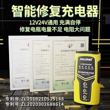 12v电快速瓶充电器125摩托车电瓶专业样充电器12v24智能通用便捷