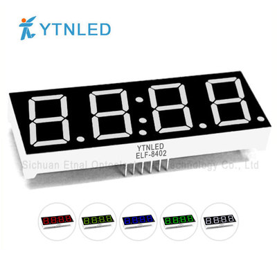 0.8英寸时钟数码管红黄绿蓝白色