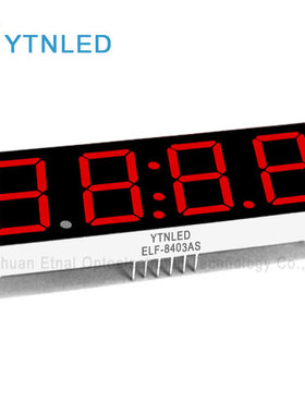 ELF-8403AS,ELF-8403BS,0.8英寸4位D2-D6共阴阳红色数码管YTNLED