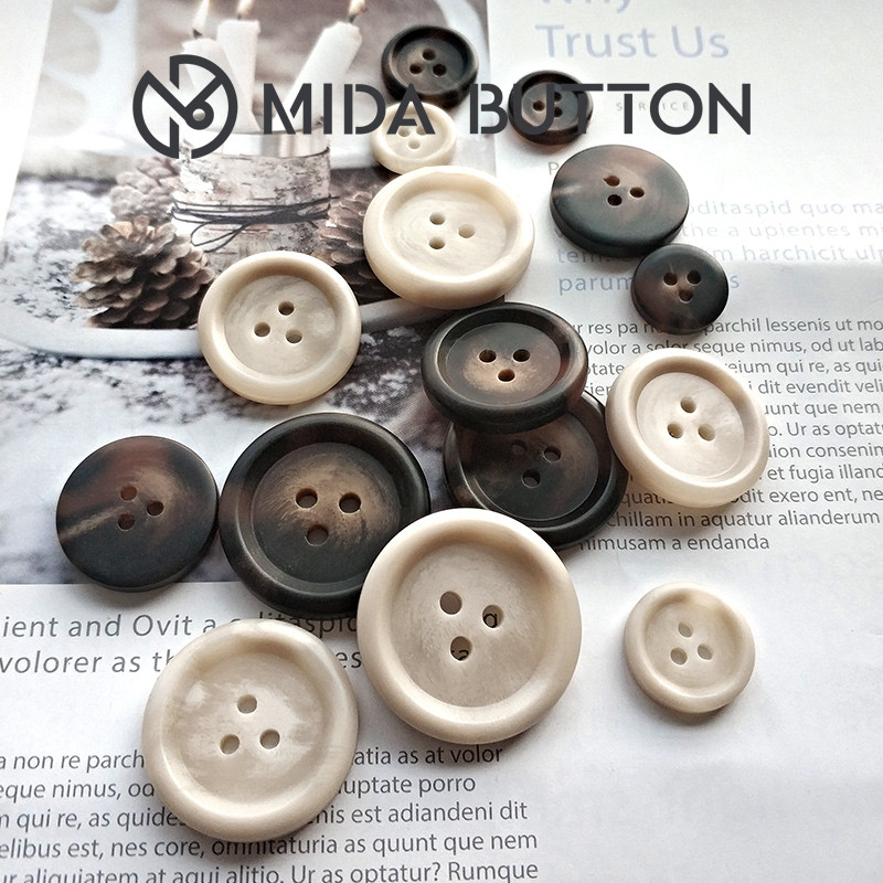 精品树脂纽扣圆形男女休闲西装羊绒大衣外套扣子配件辅料现货包邮