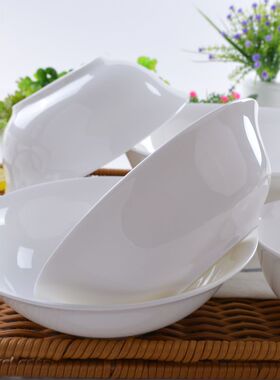 纯白色饭碗 斗碗 汤碗 骨瓷 面碗 大碗 小碗 4.5 5 6 7 9 寸 陶瓷