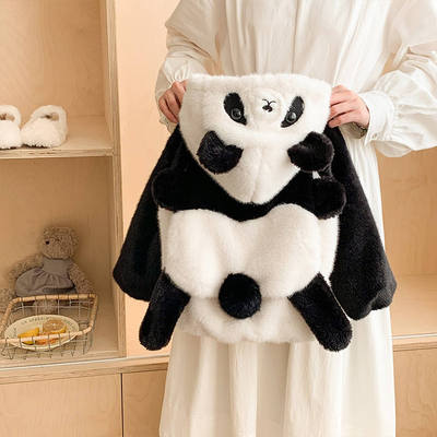 女童仿皮草毛毛衣冬季新款儿童熊