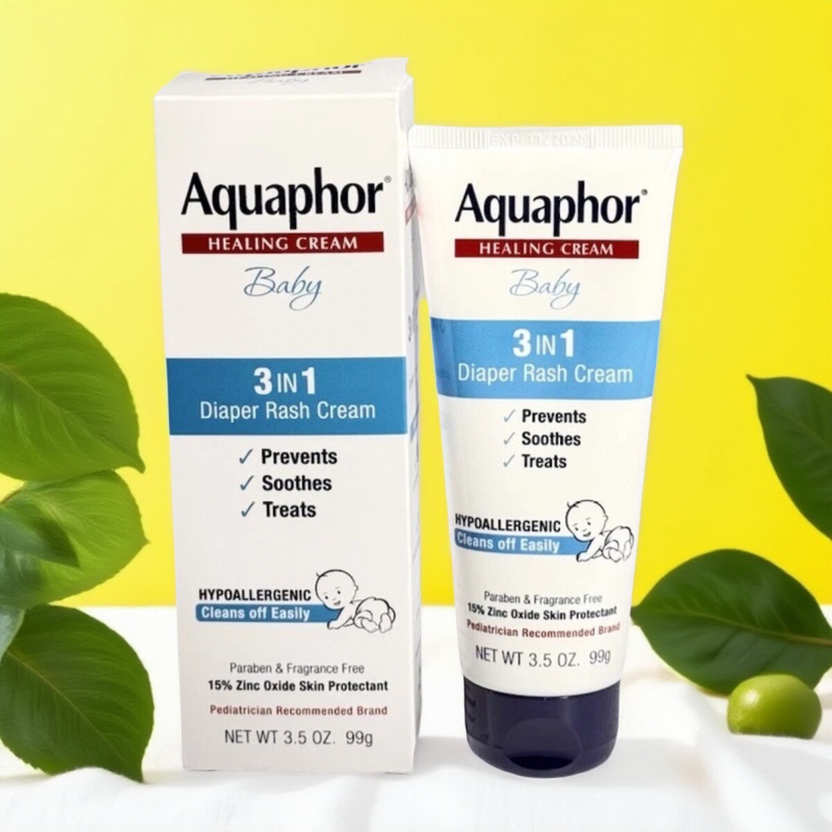 美版优色林aquaphor baby三合一护臀膏99g 预防舒缓对付尿布臀部