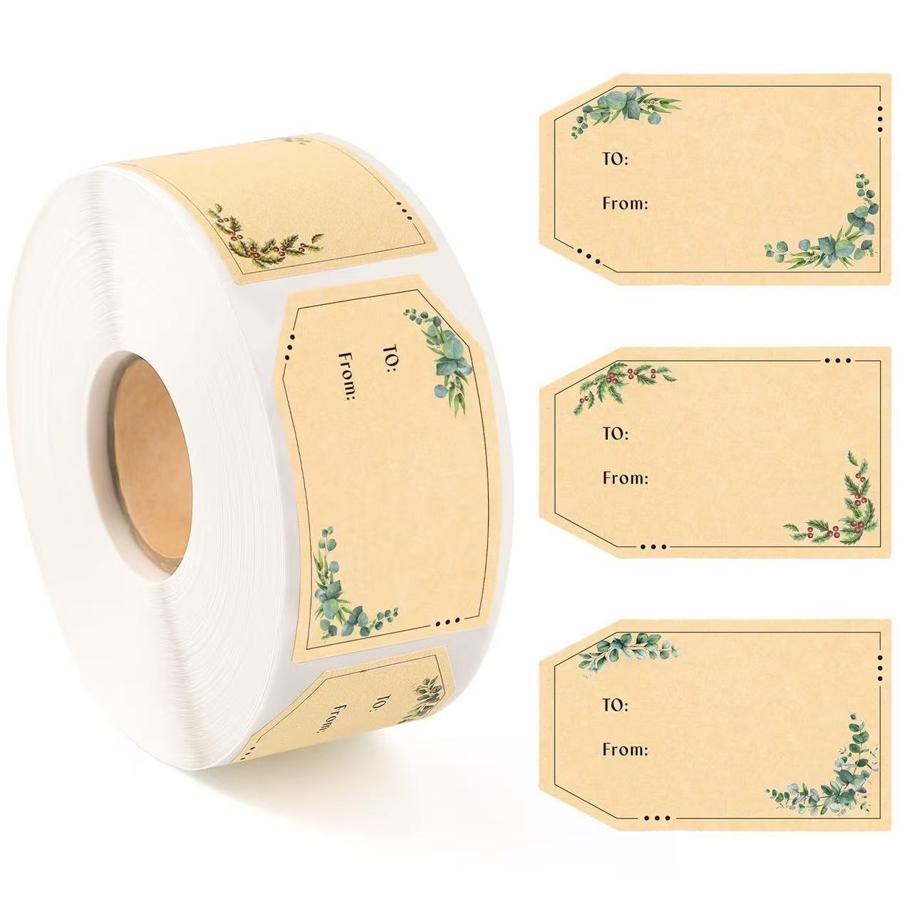 300贴植物花卉装饰贴纸