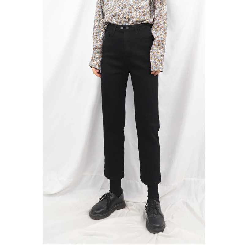 梨形身材裤子2026春季新款胖妹妹大码弹力直筒牛仔裤女200斤宽松