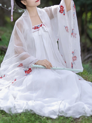 10.15十二花神系列【山茶】花神汉服重工刺绣大袖衫齐胸唐制汉服