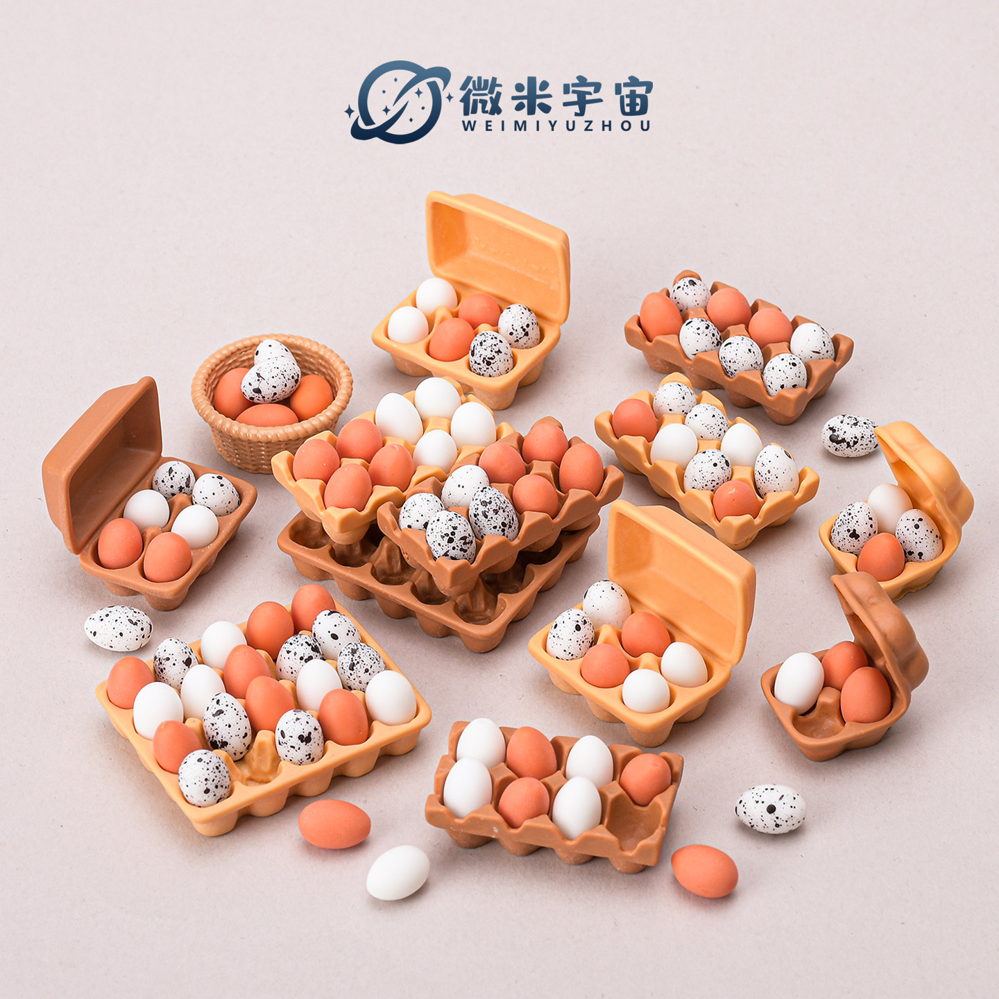 迷你仿真假鸡蛋模型过家家玩具