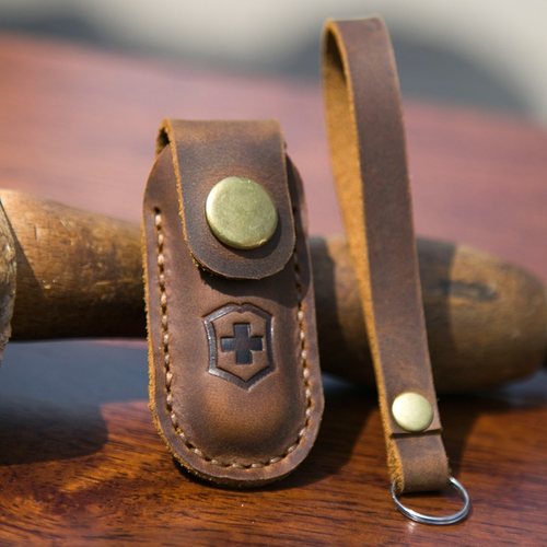 真皮刀套赠送一条刀绳