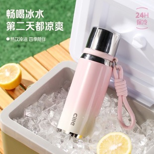 希乐保温杯630ml运动小碗盖水杯学生杯子女高颜值便携茶隔儿童