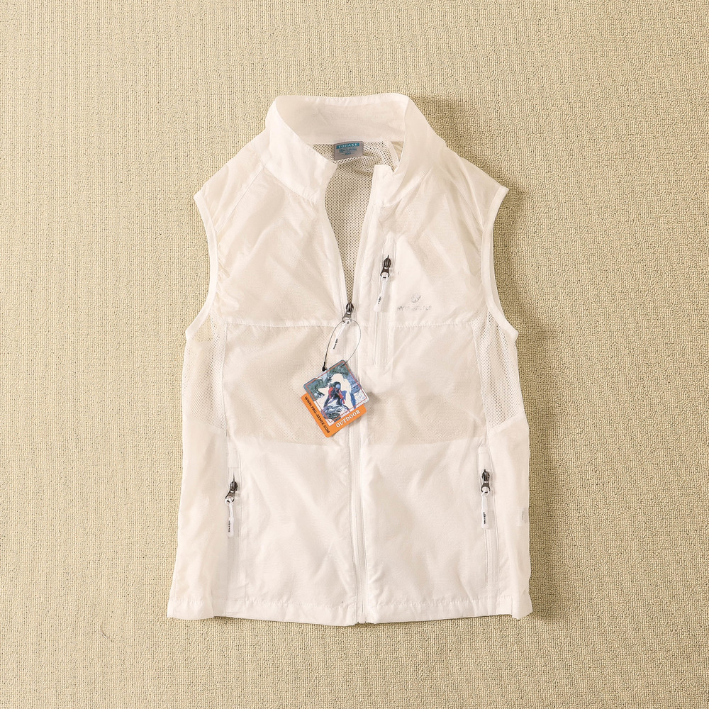 2024夏季新款男女超薄立领单层透气马甲户外网拼接纯色速干背心,男装,常规马甲,淘宝优惠券,粉丝福利购,淘宝优惠卷