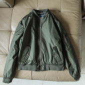 秋冬款 复古飞行夹克男士 防风保暖棒球领外套棉服 美式 沃尔玛尾货