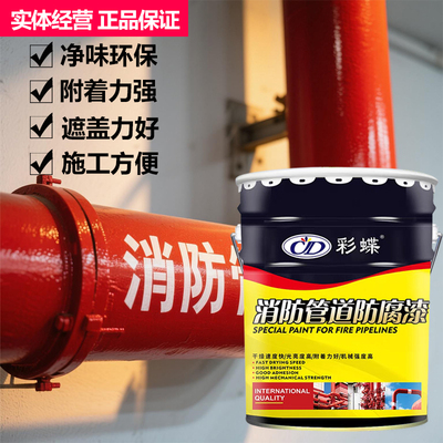 彩蝶消防管道防腐漆金属漆
