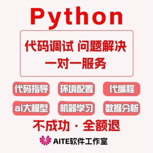 python代码问题解决远程调试环境配置库报错程序修改代跑编写答疑